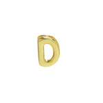 18k Brass Smooth Surface Bubble DIY Combination Name Bracelet Letter Accessories