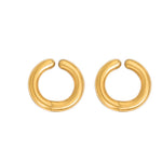 18K Gold Non-pierced Ear Clips For Men Hip-hop