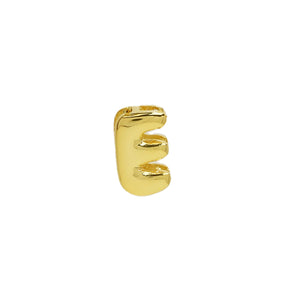 18k Brass Smooth Surface Bubble DIY Combination Name Bracelet Letter Accessories