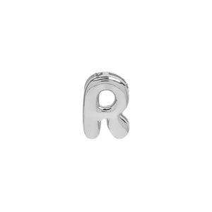 18k Brass Smooth Surface Bubble DIY Combination Name Bracelet Letter Accessories