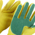 1 Pair Creative Home Washing Cleaning Gloves Garden Kitchen Dish Sponge Fingers Rubber Household Cleaning Gloves for Dishwashing