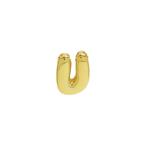 18k Brass Smooth Surface Bubble DIY Combination Name Bracelet Letter Accessories