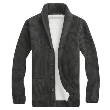 Autumn And Winter Sweater Knitwear Men's Cardigan Lapel