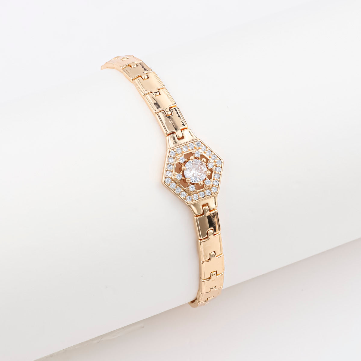18K Gold-plated Butterfly Clover Copper Women's Bracelet