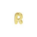18k Brass Smooth Surface Bubble DIY Combination Name Bracelet Letter Accessories