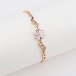18K Gold-plated Butterfly Clover Copper Women's Bracelet