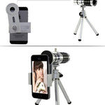 12X mobile telescope general 12 times long focal camera lens with three foot travel universal universal omnipotent