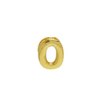 18k Brass Smooth Surface Bubble DIY Combination Name Bracelet Letter Accessories