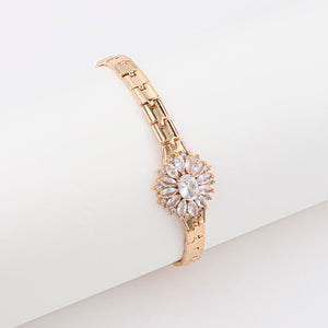 18K Gold-plated Butterfly Clover Copper Women's Bracelet