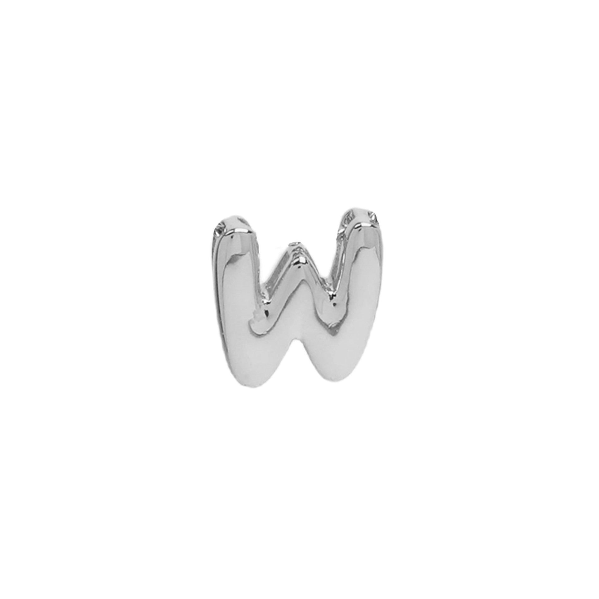 18k Brass Smooth Surface Bubble DIY Combination Name Bracelet Letter Accessories