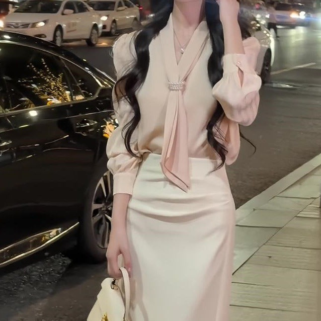 High Waist Slit Skirt For Women