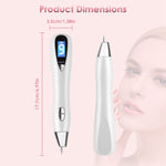 1Pc Skin Tag Remover Skin Tag Repair Kit Tattoo Freckle Wart Mole Remover Pen With 9 Intensity Levels 10 Fine Needles 3 Coarse Needles