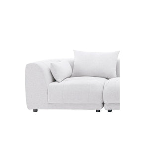 144  Sectional Couch Sofa With Ottoman,Soft Sofa Set With Ottoman For Home- Beige, Part Of Corner