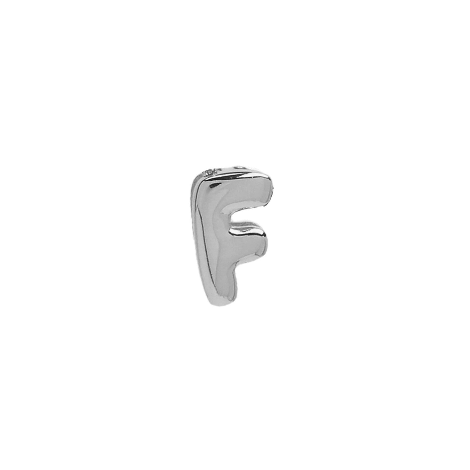 18k Brass Smooth Surface Bubble DIY Combination Name Bracelet Letter Accessories