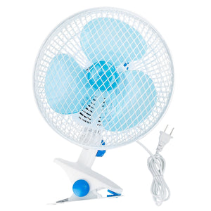 1Pc Clip On Fan 2 Speeds Quiet Clamp Fan Adjustable Tilt Auto Shaking Fan Wall Mount Personal Fan For Desk Office Home Baby Strollers Table Tops With 3.94FT Cord