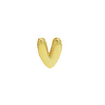 18k Brass Smooth Surface Bubble DIY Combination Name Bracelet Letter Accessories