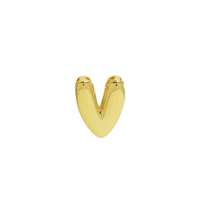 18k Brass Smooth Surface Bubble DIY Combination Name Bracelet Letter Accessories